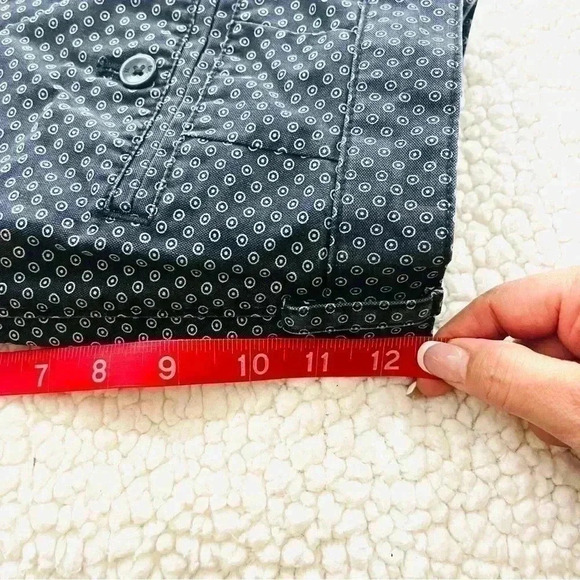 Banana Republic Navy Aiden Flat Front Cotton Chino Mens Shorts Size 29 - Picture 14 of 14